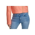 thumbnail image 3 of DKNY Womens Zipper Motorcycle Jacket, Orange, XX-Small, 3 of 4