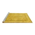 thumbnail image 2 of Ahgly Company Machine Washable Indoor Rectangle Persian Yellow Traditional Area Rugs, 7' x 10', 2 of 4
