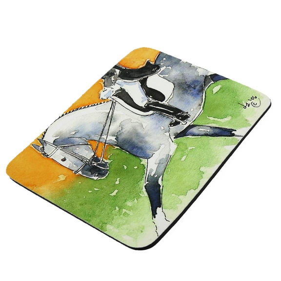 Dappled Gray Andalusian Dressage Horse Art by Denise Every - KuzmarK Mousepad / Hot Pad / Trivet