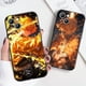 thumbnail image 4 of Demon Slayer Agatsuma Zenitsu funda de teléfono para Apple iPhone 16, 15, 14, 13, 12 mini, 11, XS, X, 8, 7 Pro Max Plus, cubierta negra de silicona suave, 4 of 5