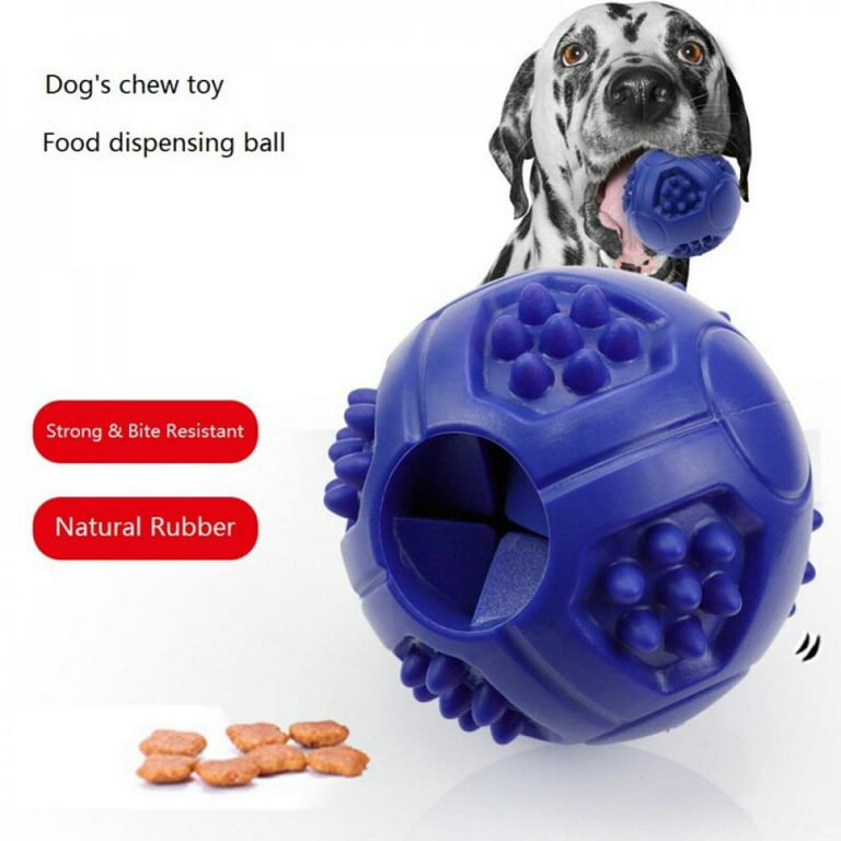 Primepets 3Pack Dog Treat Ball, Interactive Food Dispensing Dog Toys with  Squeaker,Black