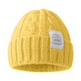 thumbnail image 2 of Dwellite Hats for Women and Mens Warm Winter Cotton Cuffed Soft Hats Unisex Warm Winter Hat Fits Gifts 2026 Yellow, 2 of 7