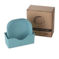 thumbnail image 2 of Dinnerware Set 5 Piece Plastic Plate Set Household Bone Saucer Spitting Dining Table Plate with Storage Rack, 2 of 8