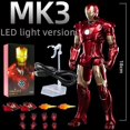 thumbnail image 1 of ZD edición conmemorativa figura de acción Iron Man War Machine MK43 marca empapado ACIONES final fortalecimiento regalos juguetes originales 18cmLED MK 3 zhangmengya unisex, 1 of 2