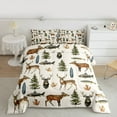 thumbnail image 2 of Feelyou Jungle Deer Elk Twin Comforter Sets, Hunting and Fishing Bedding Set, 2-Piece, 2 of 8