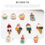 UPKOCH cute keychain charms Alloy Multi-colored 40Pcs
