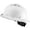 White Hexagon - Vented, variant on ProtectX Premium Full Brim Hard Hat, Cascos De Construccion for Safety, Vented, 6-point Adjustable Ratchet Suspension, White Hexagon, OSHA/ANSI Compliant