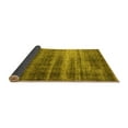 thumbnail image 2 of Ahgly Company Indoor Round Oriental Yellow Industrial Area Rugs, 5' Round, 2 of 4