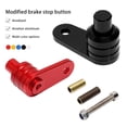 thumbnail image 2 of pitrice Universal Motorcycle Brake Lock Switch Replacement Motorbikes Repair Parking Button Lever Motorcycles Repair Upgrade Modified Accessories Red, 2 of 8