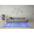 thumbnail image 3 of Ahgly Company Machine Washable Indoor Round Persian Blue Bohemian Area Rugs, 3' Round, 3 of 4