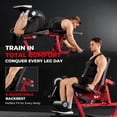 thumbnail image 4 of Syedee Leg Extension and Curl Machine, Seated Leg Extension and Lying Curl Machine for Home Gym, Leg Workout with Cable System with 230 Weight Plates, 4 of 10