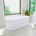thumbnail image 2 of Groove 59 Inch Acrylic Fluted  Freestanding Tub, 2 of 2