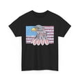 thumbnail image 3 of American flag w/ majestic bald eagle Heavy Cotton Tee, 3 of 4
