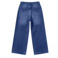thumbnail image 5 of ASDFVBKG Wide Leg Jeans for Women Trendy High Waisted Flare Jeans Cropped Denim Pants Stretchy Baggy with Patch Pockets Dark Blue S, 5 of 5