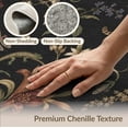 thumbnail image 6 of ODIKA 8'x10' Black Enchanted Jungle Elegance Design Washable Area Rug Exotic Wildlife and Floral Patterns for Home Decor for Living Room, Under Sectional, Family , Durable, Non-Slip, 6 of 7