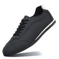 thumbnail image 2 of Men's Lace-Up Color Block Leather Retro Casual Sneakers, 2 of 7