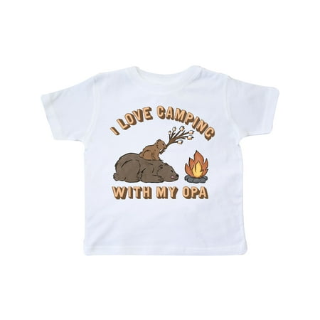 

Inktastic I Love Camping with My Opa Gift Toddler Boy or Toddler Girl T-Shirt