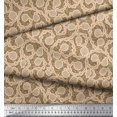 thumbnail image 2 of Soimoi Poly Georgette Fabric Artistic Leaves Print Fabric by Yard 42 Inch Wide, 2 of 5