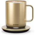 thumbnail image 1 of Ember Temperature Control Smart Mug 2, 10 Oz, App-Controlled Heated Coffee Mug with 80 Min Battery Life and Improved Design, Gold, 1 of 5