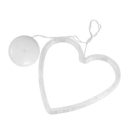 

NUOLUX Christmas Window Sucker Lamp Xmas Design Hanging Light (Heart)