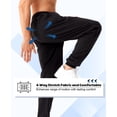 thumbnail image 5 of Potopok Mens Sweatpants with Zipper Pockets 5 Pack Athletic Joggers for Men Warm Slim Fit Track Workout Running Sweat Pants, 5 of 8
