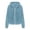 Blue, variant on lnmuld Girls Solid Fuzzy Hooded Jacket Full Zip Front Long Sleeve with Pockets Warm Casual Outerwear Coat Light Purple,11-12 Years