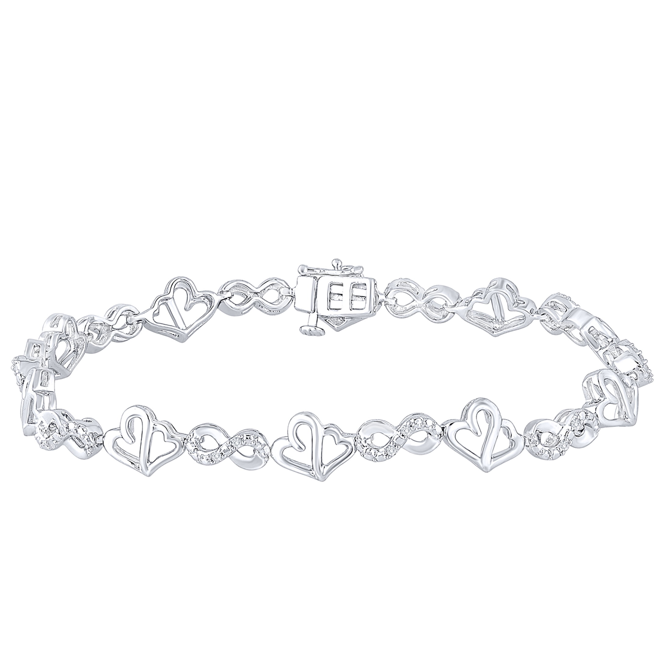 jcpenney diamond heart bracelet