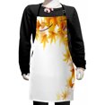 thumbnail image 1 of Autumn Kids Apron, Maple Leaf Branches in Fall Season Environment Themed Digital Design, Boys Girls Apron Bib with Adjustable Ties for Cooking Baking Painting, Yellow Orange and Brown, by Ambesonne, 1 of 2