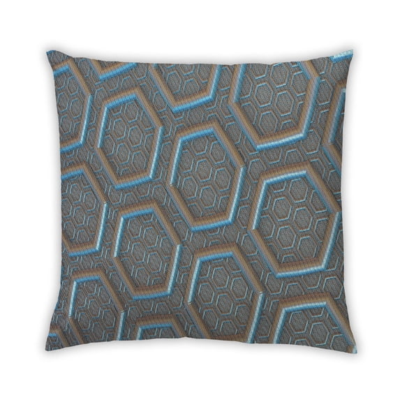 Ahgly Company Outdoor Square Contemporary Throw Pillow, 18 inch by 18 inch