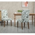 thumbnail image 6 of Set of 6 Cover Removable Interchangeable Upholstered Dining Chairs Linen Parsons Diner Chair Upholstered Fabric Dining Room Chairs with Solid Wood and Padded Seat Dining Chair (Taupe), 6 of 8