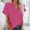 Hot Pink tops for women 2024, variant on Pimelu T Shirts for Women Shirts for Women Plus Size Casual Solid Button Down Lapel Summer Tops Ladies Short Sleeve Lightweight Comfy Blouses with Pocket Womens Shirts