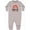 AC-Heather Grey, variant on Grammy and Papa Love Me Granddaughter Rainbow Baby Fleece Romper