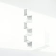 thumbnail image 2 of Furinno 5-Tier Floating Corner Shelf, Wall Mount Shelves for Storage and Display, White, 2 of 6