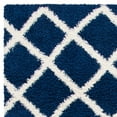 thumbnail image 3 of SAFAVIEH Dallas Jerrie Geometric Shag Area Rug, Navy/Ivory, 5'1" x 7'6", 3 of 5