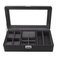 thumbnail image 4 of Vitrina De Reloj, Caja De Almacenamiento De Reloj Negra Protectora Con Cerradura Con Tapa Transparente Para Anillos Para Pulseras YLSHRF Watch Jewelry Display Case, 4 of 8