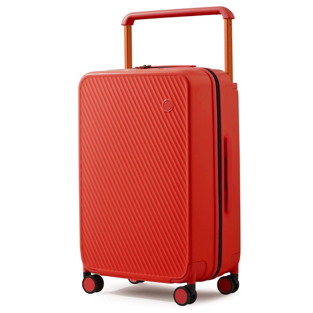 Carcasa rígida Carry On Luggage mixi Airline Approved, 51 cm, policarbonato, color rojo