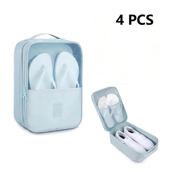 Travel Shoe Bag for Men & Women, Water Resistant Shoe Organizer Pouch Holds 3 Pairs, Large Capacity Carry Case for Gym, Sports, or Daily Storage Use