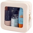 thumbnail image 1 of Bolsa de maquillaje FFPaw pequeña de silicona transparente impermeable para mujer, 1 of 7