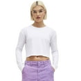 thumbnail image 3 of Awdis Womens Crop Triblend Long-Sleeved T-Shirt, 3 of 4