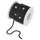 thumbnail image 1 of Cadena de Cierre de Cristal de Strass Uxcell, Cadena de Taza de Garra de Cristal de 4 mm 10 Yards para Manualidades de Costura [Negro], 1 of 1