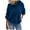 Blue, variant on Turilly Women's Solid Color Long Sleeved Double-sided Plush Hooded Pocket Long Sleeve Sweatshirt Top
