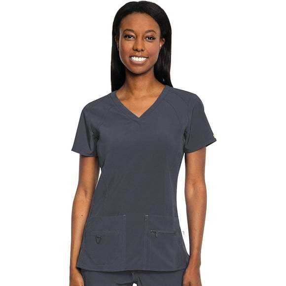 Med Couture Activate Womens V-Neck Racerback Scrub Top