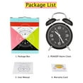 thumbnail image 4 of Emlimny 4 Inches Twin Bell Loud Alarm Clock for Heavy Sleepers, Backlight, Battery Operated Old Fashioned Alarm Clock for Bedrooms (Black), 4 of 7