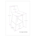 thumbnail image 4 of Jolie Bar Stool (Set of 2), 4 of 8