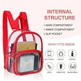 thumbnail image 4 of Clear Stadium Backpack for Concerts & Festivals - Transparent Event Bag Compliant with Sports Games, Travel & Work Security Policies., 4 of 6