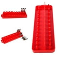 thumbnail image 3 of Socket Organizer Holder Rack Sleeve Storage Bracket Socket Organizer Tool Box Rail Tray Red Imperial S, 3 of 9