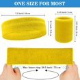 thumbnail image 2 of 6 Pieces Sweatband Set Sports Headband Wristband Set, Moisture Wicking Athletic Sweatbands 4 Wrist Sweatband and 2 Headbands, Terry Cloth Sweat Absorbing Head Band for Workout, 2 of 8