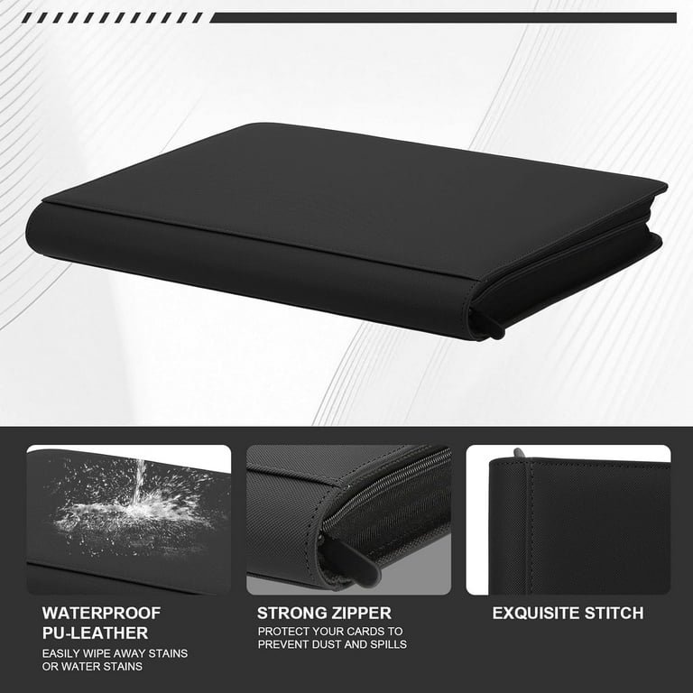 hard case card binder MOSLA Premium Top Loader for Trading Cards, 288 Capacity, Black Offer different stylish colors to match your tastes Toploader Binder,Toploader Hard Cases, 9-Pocket