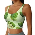 thumbnail image 2 of Balery Broccoli 3 Sujetadores deportivos con espalda cruzada para mujer, acolchados, sin costuras, de alto impacto, ideales para yoga, gimnasio, entrenamiento y fitness.-Small, 2 of 8