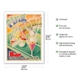 thumbnail image 2 of Ping Pong Bar - Paris France - Vintage Advertising Poster c.1960s - Fine Art Matte Paper Print (Unframed) 20x26in, 2 of 4